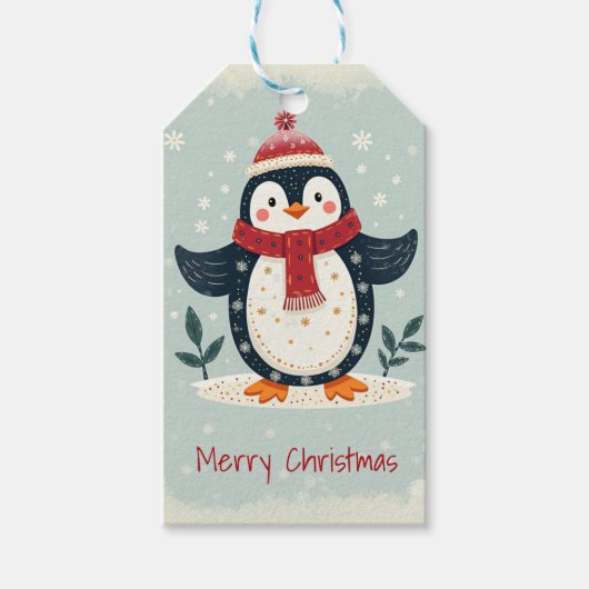 Scandinavian Folk Art Style Cadeaulabel (Voorkant)