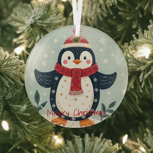 Scandinavian Folk Art Style Glas Ornament (Insitu)