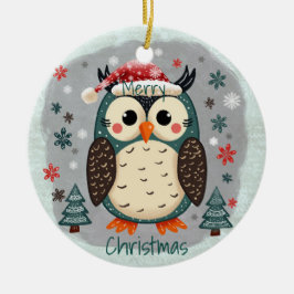 Scandinavian Folk Art Style Keramisch Ornament