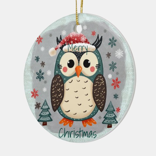 Scandinavian Folk Art Style Keramisch Ornament (Links)