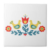 Scandinavian Folk Art Tegeltje (Voorkant)