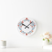 Scandinavian Folk Art Velkommen Clock Ronde Klok (Huis)