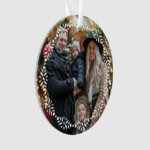 Scandinavian Folk Dala Horse Christmas Ornament (voorkant)