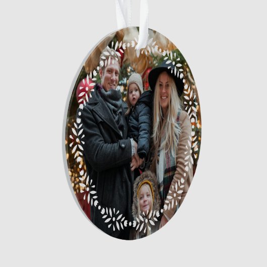 Scandinavian Folk Dala Horse Christmas Ornament (voorkant)