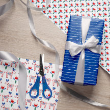 Scandinavian Folk Hand Drawn kerstpatronen