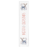 Scandinavian Folk Reindeer Christmas Party Suplies Korte Tafelloper (Voorkant)