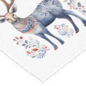 Scandinavian Folk Reindeer Christmas Party Suplies Korte Tafelloper (Hoek)
