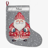 Scandinavian Folk Santa Claus - Naam Grote Kerstsok (Voorkant)