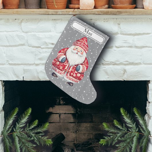 Scandinavian Folk Santa Claus - Naam Grote Kerstsok