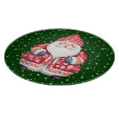 Scandinavian Folk Santa Claus Round Snijplank (Hoek)
