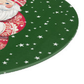 Scandinavian Folk Santa Claus Round Snijplank (Hoek)