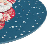 Scandinavian Folk Santa Claus Round Snijplank (Hoek)