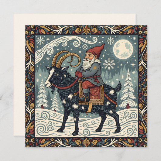 Scandinavian Folklore Tomte  (Voorkant / Achterkant)