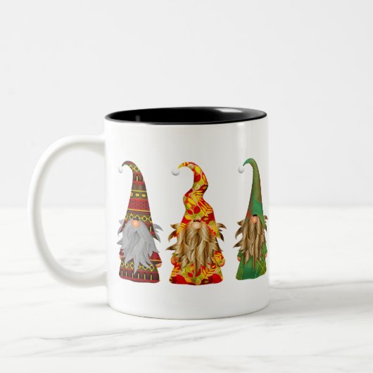 Scandinavian Forest Gnomes Tweekleurige Koffiemok (Links)
