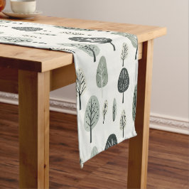 Scandinavian Forest Table Runner Korte Tafelloper
