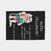 Scandinavian Funny look Love Fleece Deken (Voorkant (Horizontaal))