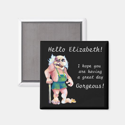 Scandinavian Funny look Love Troll Magneet (Voorkant / Achterkant)