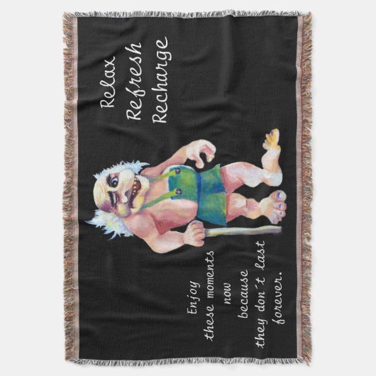 Scandinavian Funny look Ogre Troll Deken (Voorkant Verticaal)