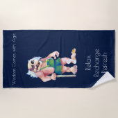 Scandinavian Funny look Ogre Troll Strandlaken (Voorkant)