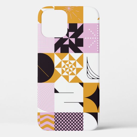 Scandinavian Geometric: Hand-getrokken kunstwerk. Case-Mate iPhone Case (Achterkant)