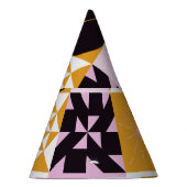 Scandinavian Geometric: Hand-getrokken kunstwerk. Feesthoedjes (Rechts)