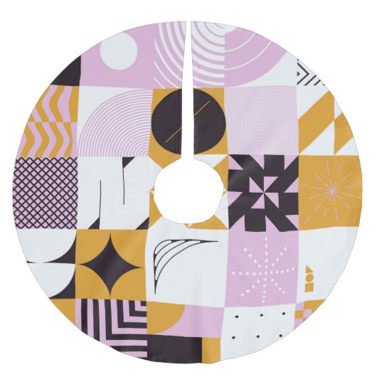 Scandinavian Geometric: Hand-getrokken kunstwerk. Kerstboom Rok (Voorkant)