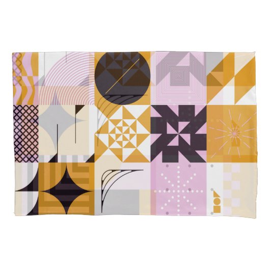 Scandinavian Geometric: Hand-getrokken kunstwerk. Kussensloop (Voorkant)