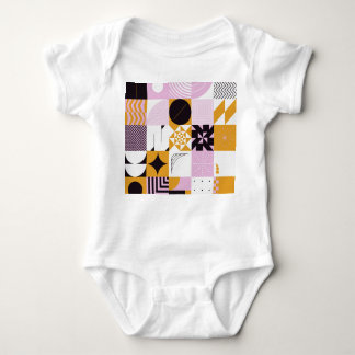 Scandinavian Geometric: Hand-getrokken kunstwerk. Romper