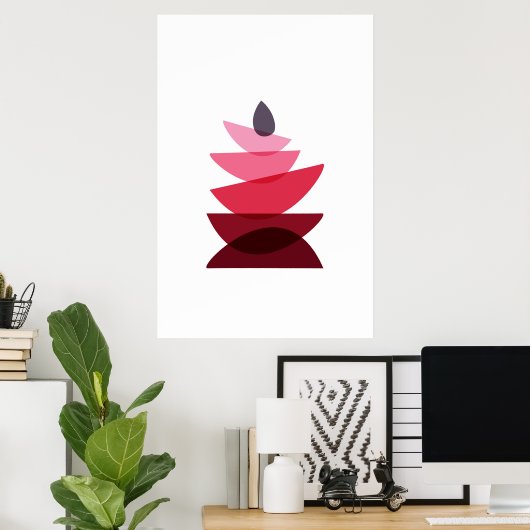 Scandinavian Geometric Rock Art Poster (Thuiskantoor)