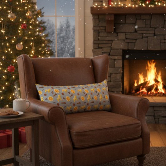 Scandinavian Gingerbread & Citrus Holiday Lichaamskussen