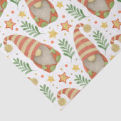 Scandinavian Gnome Kerstmis Tissuepapier (Detail)