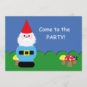 Scandinavian Gnome  Party Kaart