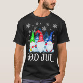 Scandinavian Gnomes God Jul Tomte Swedish Christma T-shirt (Voorkant)