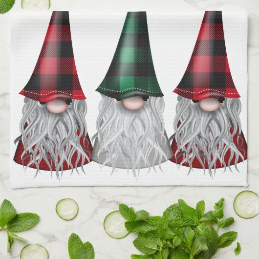 Scandinavian Gnomes Kitchen Towel Theedoek (Gevouwen)