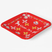 Scandinavian God jul kerstgerei Papieren Bordje (Gebogen)