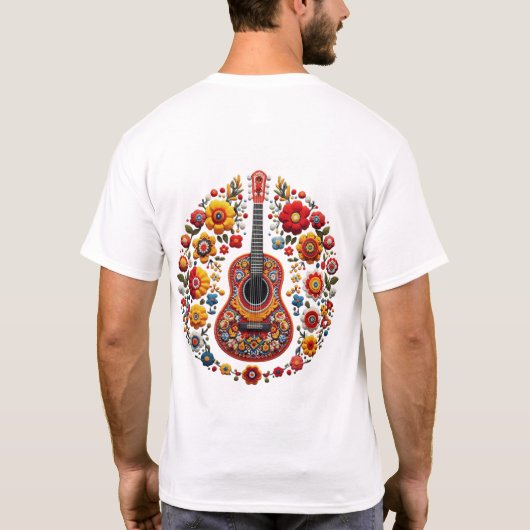 Scandinavian Guitar: Gitarist Art T-shirt (Achterkant)