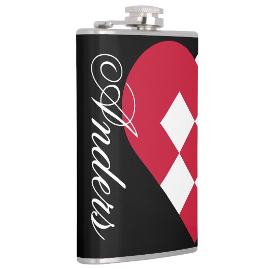 Scandinavian Heart Heupfles (Rechts)