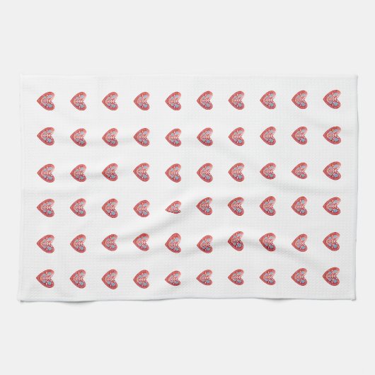 Scandinavian Heart Kitchen Towel Theedoek (Horizontaal)