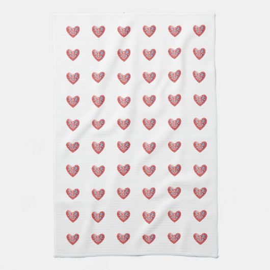 Scandinavian Heart Kitchen Towel Theedoek (Verticaal)