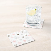 Scandinavian Hearts Pattern Kartonnen Onderzetters (Insitu)