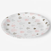 Scandinavian Hearts Pattern Papieren Bordje (Gekanteld)