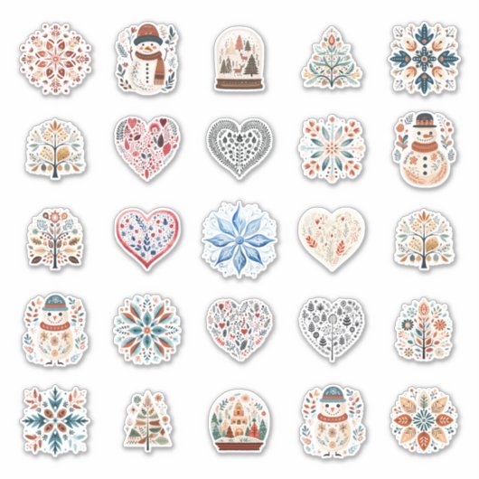 Scandinavian Holiday Sticker Pack (Voorkant)