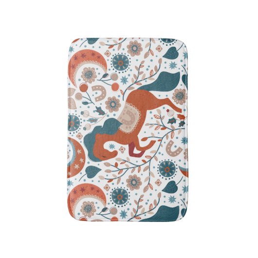 Scandinavian Horse Cute Badmat (Voorkant Verticaal)