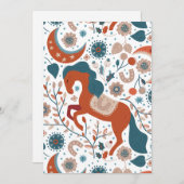 Scandinavian Horse Cute Feestdagenkaart (Voorkant / Achterkant)