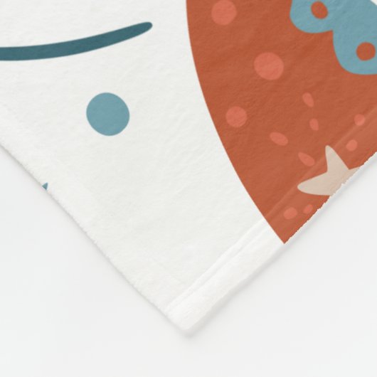 Scandinavian Horse Cute Fleece Deken (Hoek)