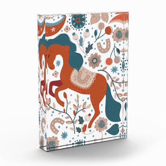 Scandinavian Horse Cute Fotoblokken (Links)