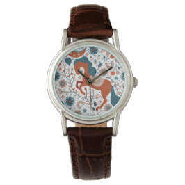 Scandinavian Horse Cute Horloge