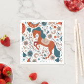 Scandinavian Horse Cute Servet (Insitu)