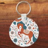 Scandinavian Horse Cute Sleutelhanger (Achterkant)
