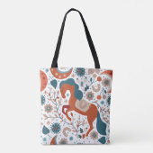 Scandinavian Horse Cute Tote Bag (Achterkant)